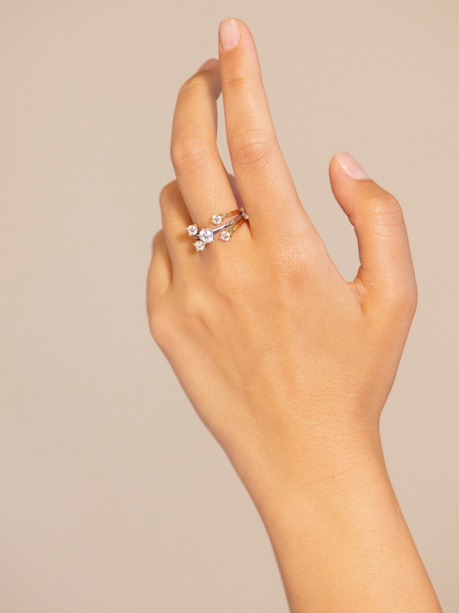 Dots ring duo set